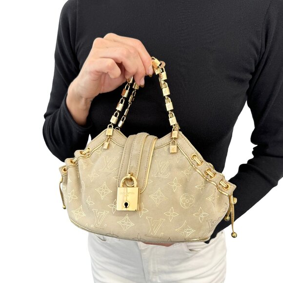 LOUIS VUITTON Vintage LV Monogram Extraordinary Theda Mini Bag Beige [105929] - Picture 1 of 15